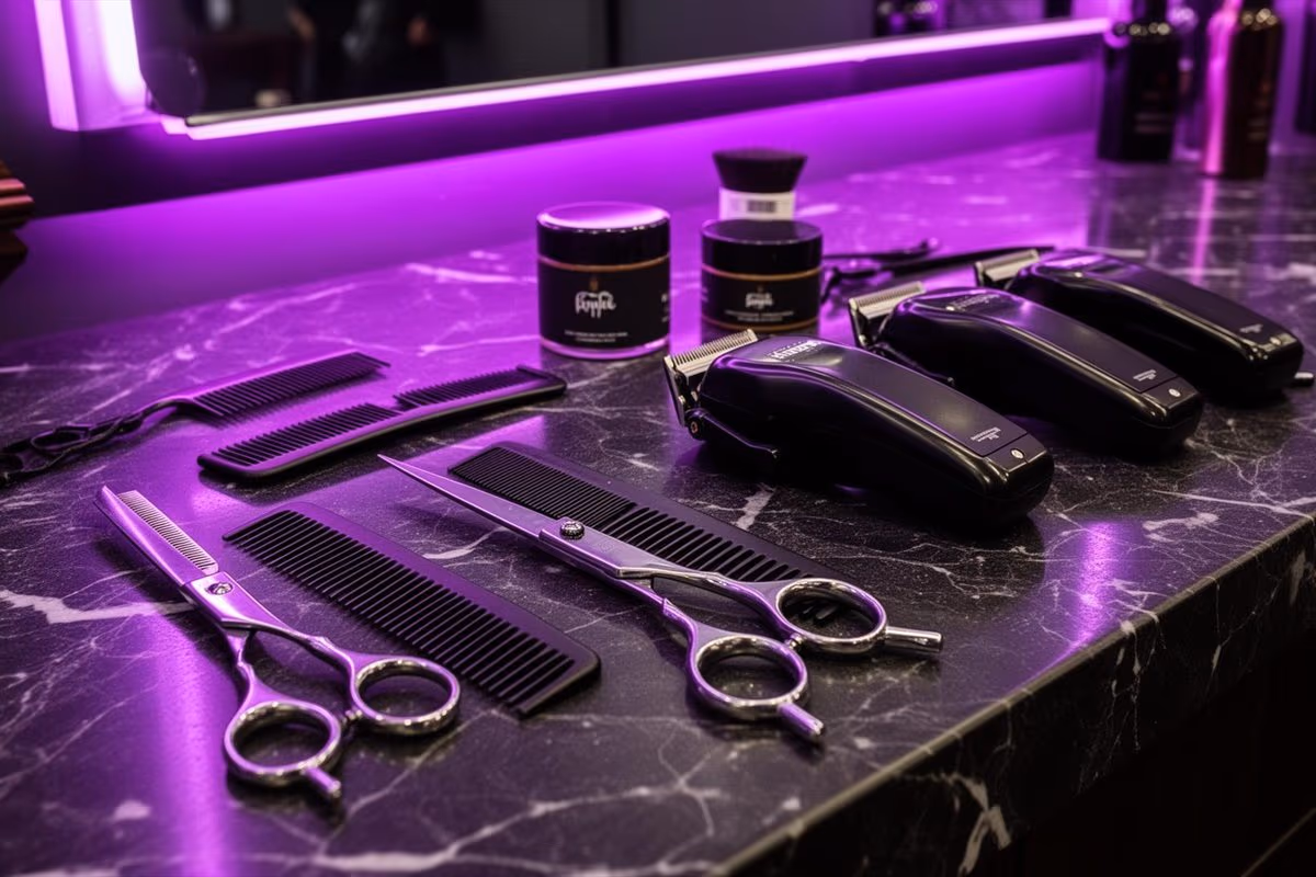 Espaço de barbearia com foco em experiência premium